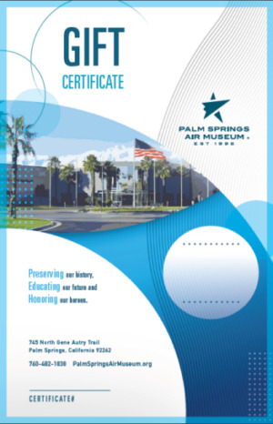 Warbird Ride Certificates