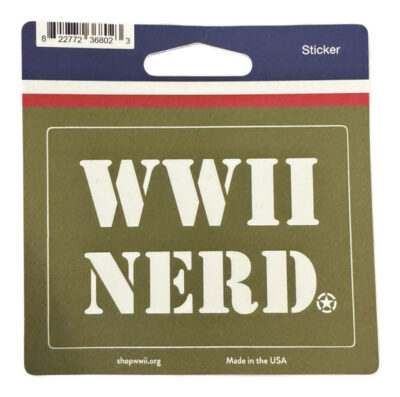 WWII Nerd Sticker